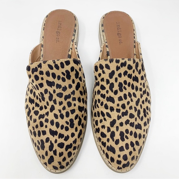 Indigo Shoes - Indigo Rd. Animal Print Slip On Loafers Size 8